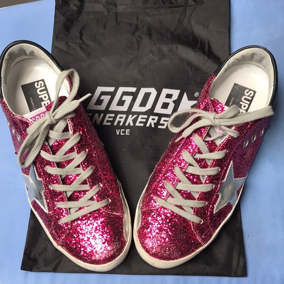 Golden Goose Shoes - Golden Goose Pink Glitter sneakers